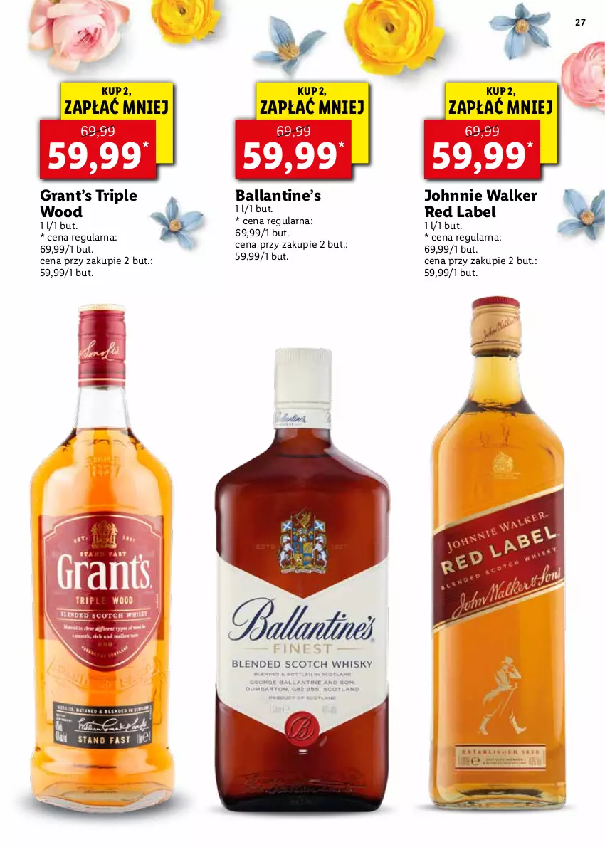 Gazetka promocyjna Lidl - KATALOG ALKOHOLI MOCNYCH I WIN - ważna 21.03 do 17.04.2022 - strona 27 - produkty: Gra, Johnnie Walker