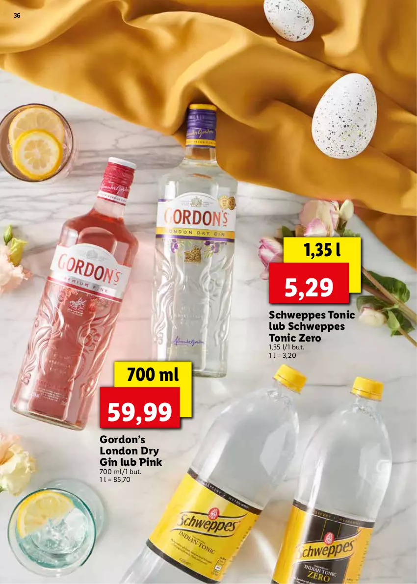 Gazetka promocyjna Lidl - KATALOG ALKOHOLI MOCNYCH I WIN - ważna 21.03 do 17.04.2022 - strona 36 - produkty: Gin, Schweppes