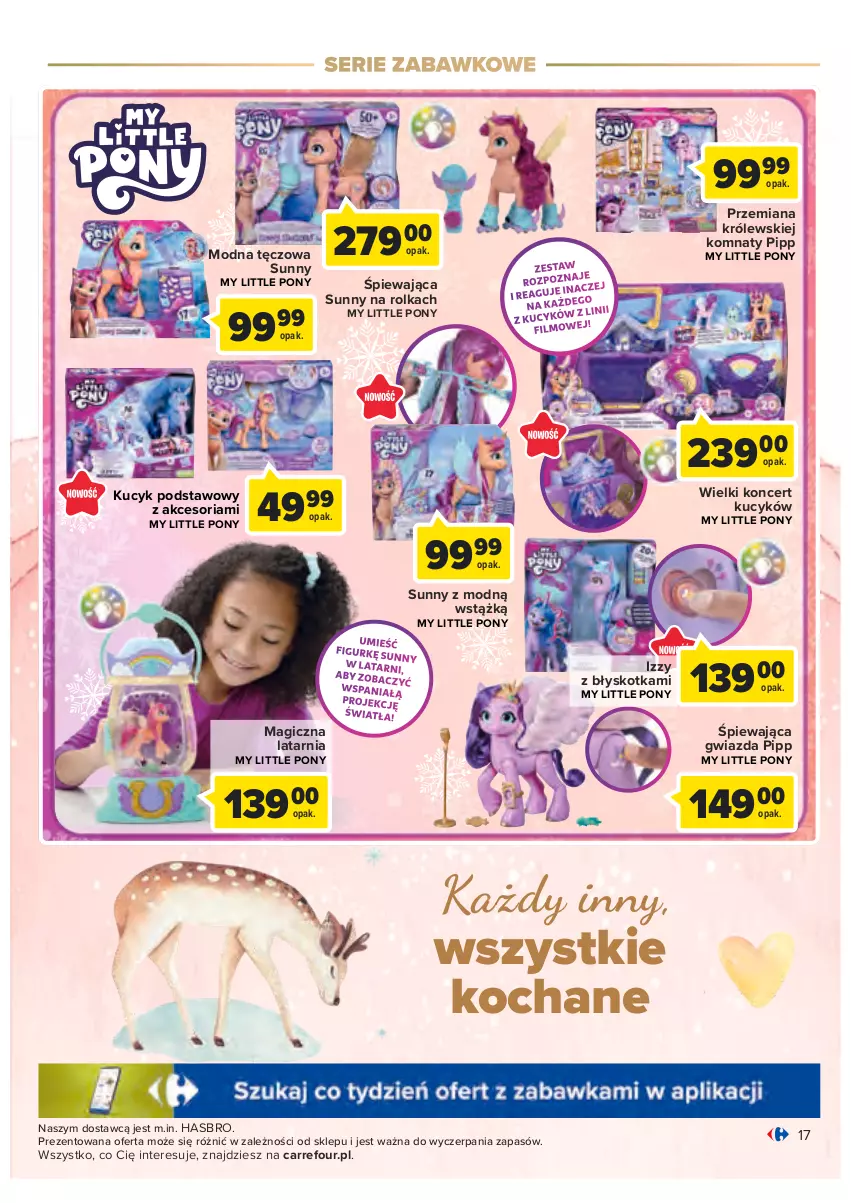 Gazetka promocyjna Carrefour - Gazetka Zabawki - ważna 02.11 do 26.11.2022 - strona 17 - produkty: Gwiazda, Hasbro, Koc, Królewski, Latarnia, My Little Pony, Ser