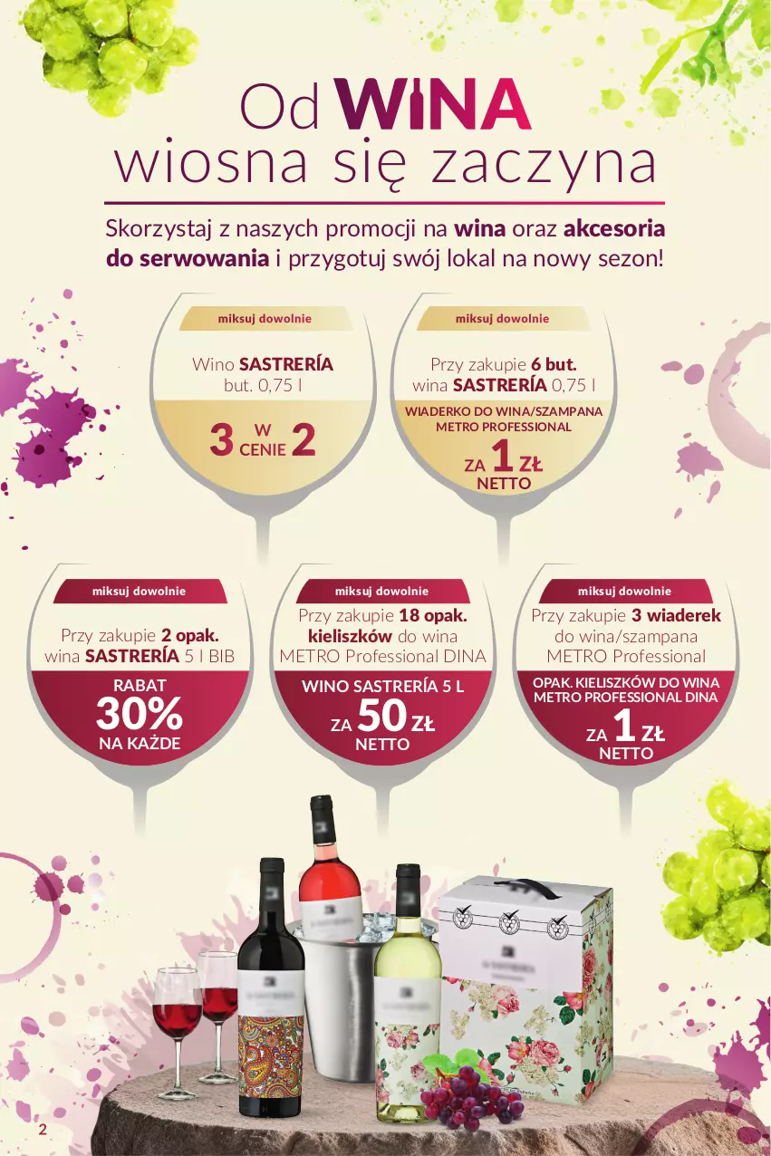 Gazetka promocyjna Makro - Oferta dla Twojego biznesu - ważna 19.03 do 30.03.2024 - strona 2 - produkty: Metro, Ser, Wino