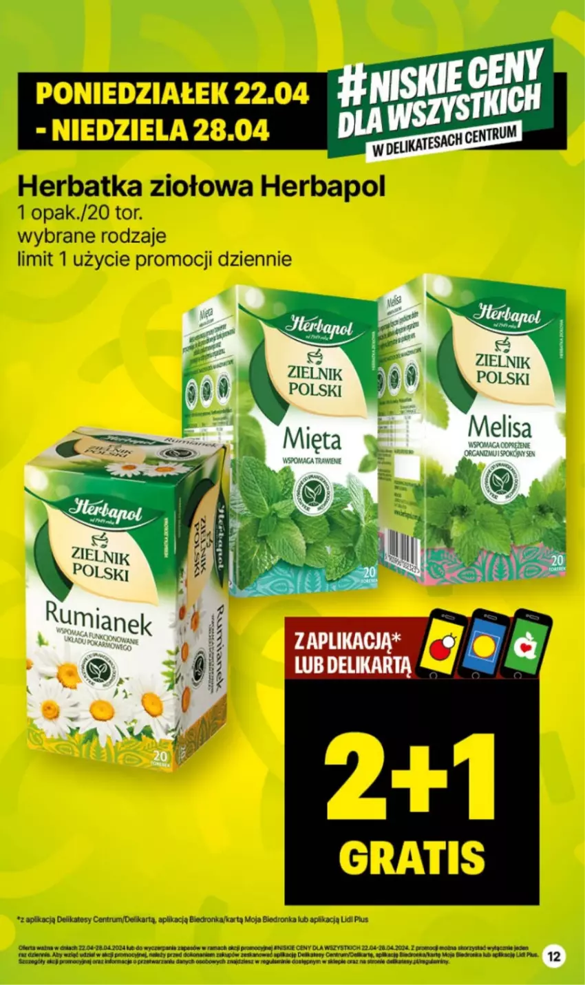 Gazetka promocyjna Delikatesy Centrum - NOWA GAZETKA Delikatesy Centrum od 22 kwietnia! 22-28.04.2024 - ważna 22.04 do 28.04.2024 - strona 12 - produkty: Dron, Herbapol, LG, Rama, Rum