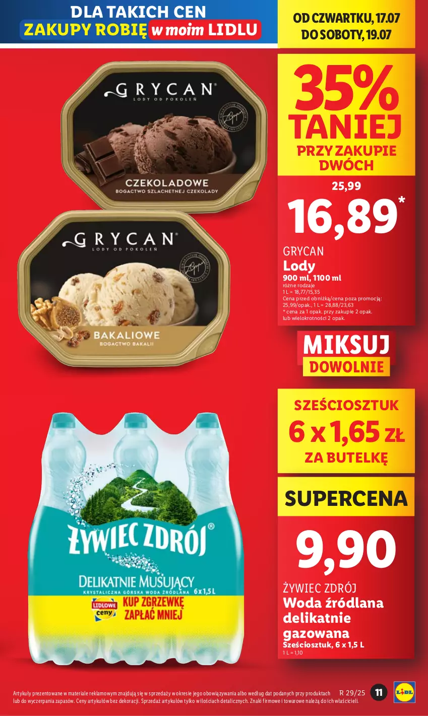 Gazetka promocyjna Lidl - GAZETKA - ważna 17.07 do 19.07.2025 - strona 11 - produkty: Gry, LANA, Lody, Woda