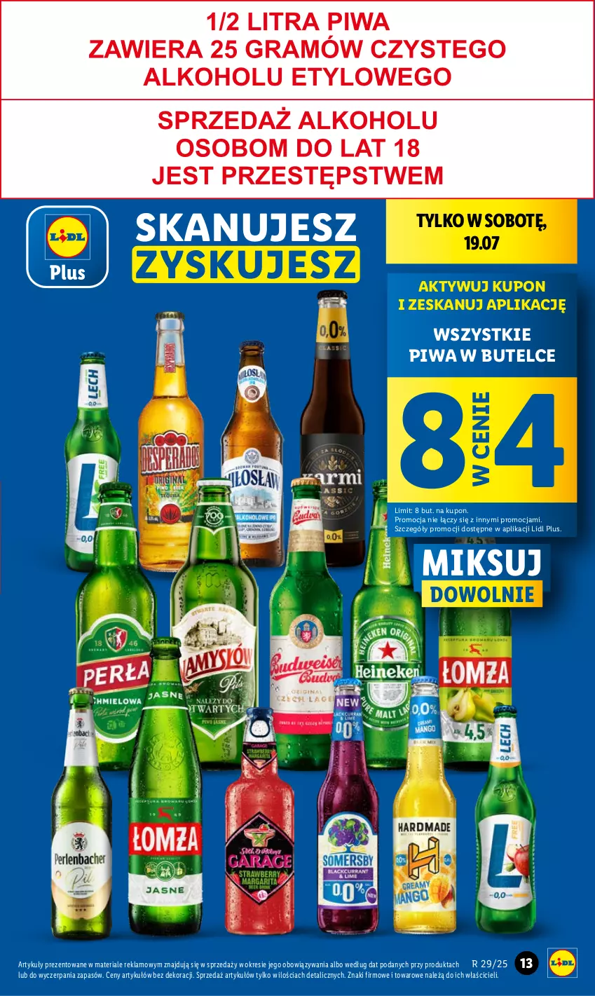 Gazetka promocyjna Lidl - GAZETKA - ważna 17.07 do 19.07.2025 - strona 13 - produkty: Piwa