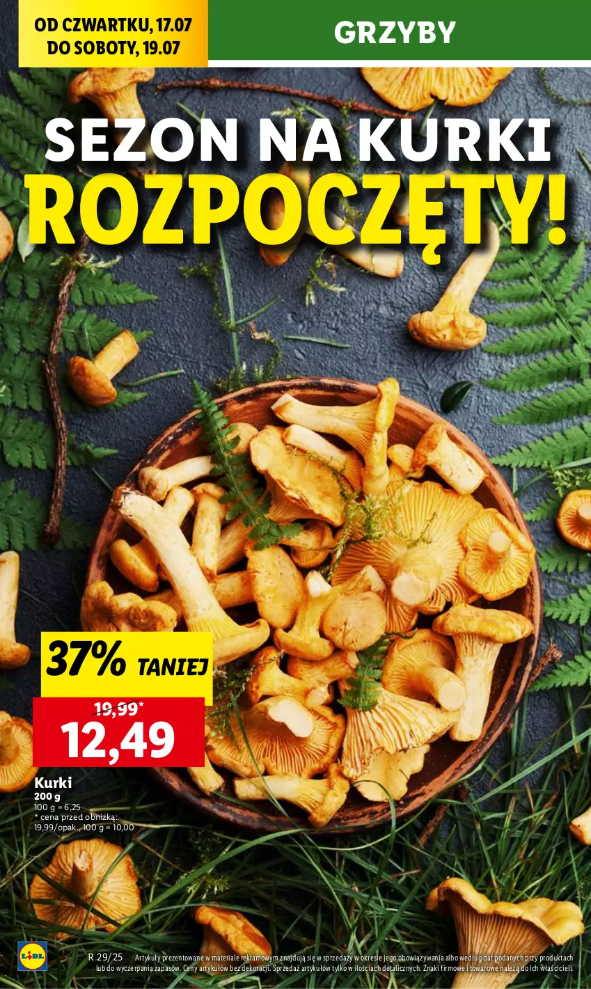 Gazetka promocyjna Lidl - GAZETKA - ważna 17.07 do 19.07.2025 - strona 22 - produkty: Grzyby