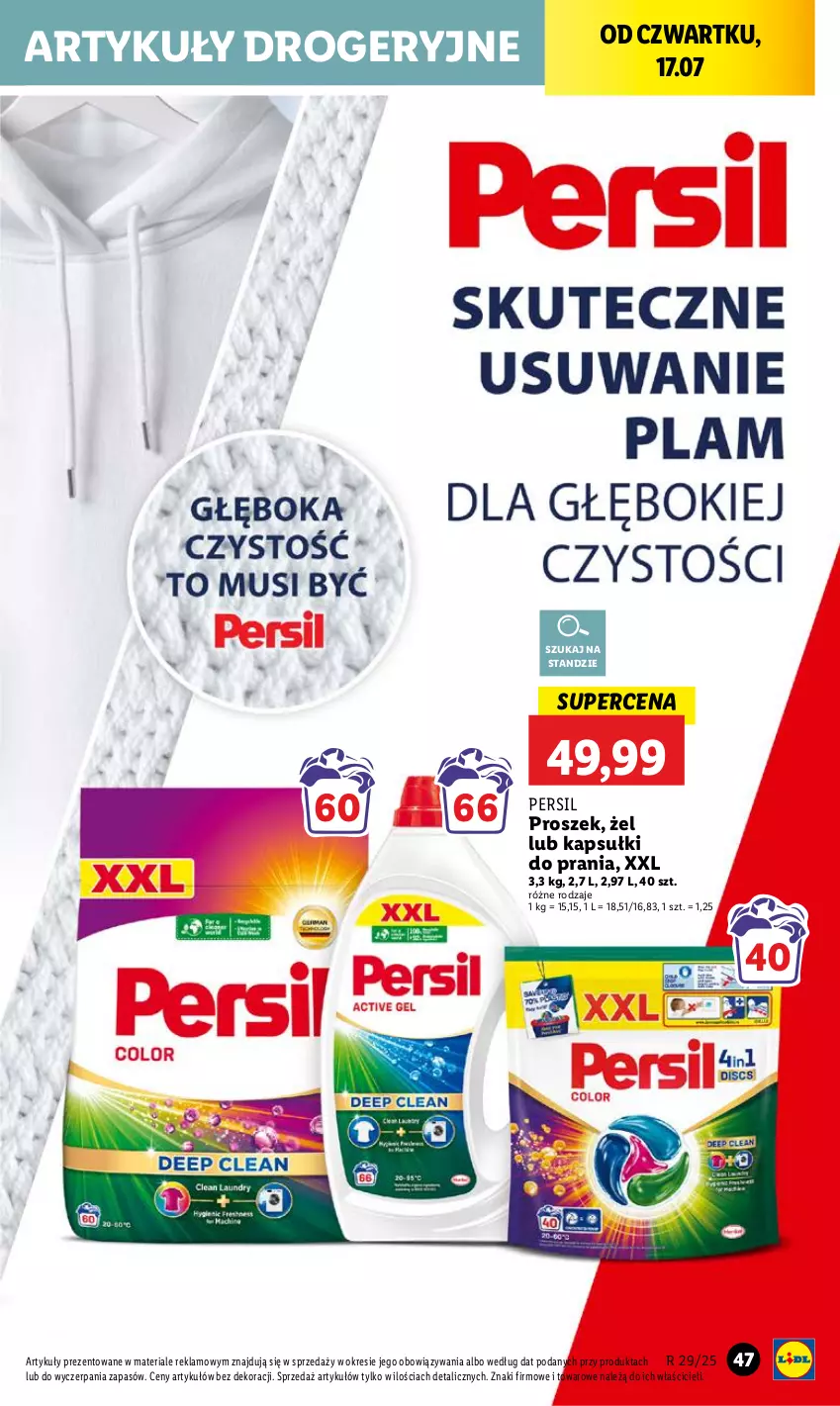 Gazetka promocyjna Lidl - GAZETKA - ważna 17.07 do 19.07.2025 - strona 59 - produkty: Kapsułki do prania, Persil