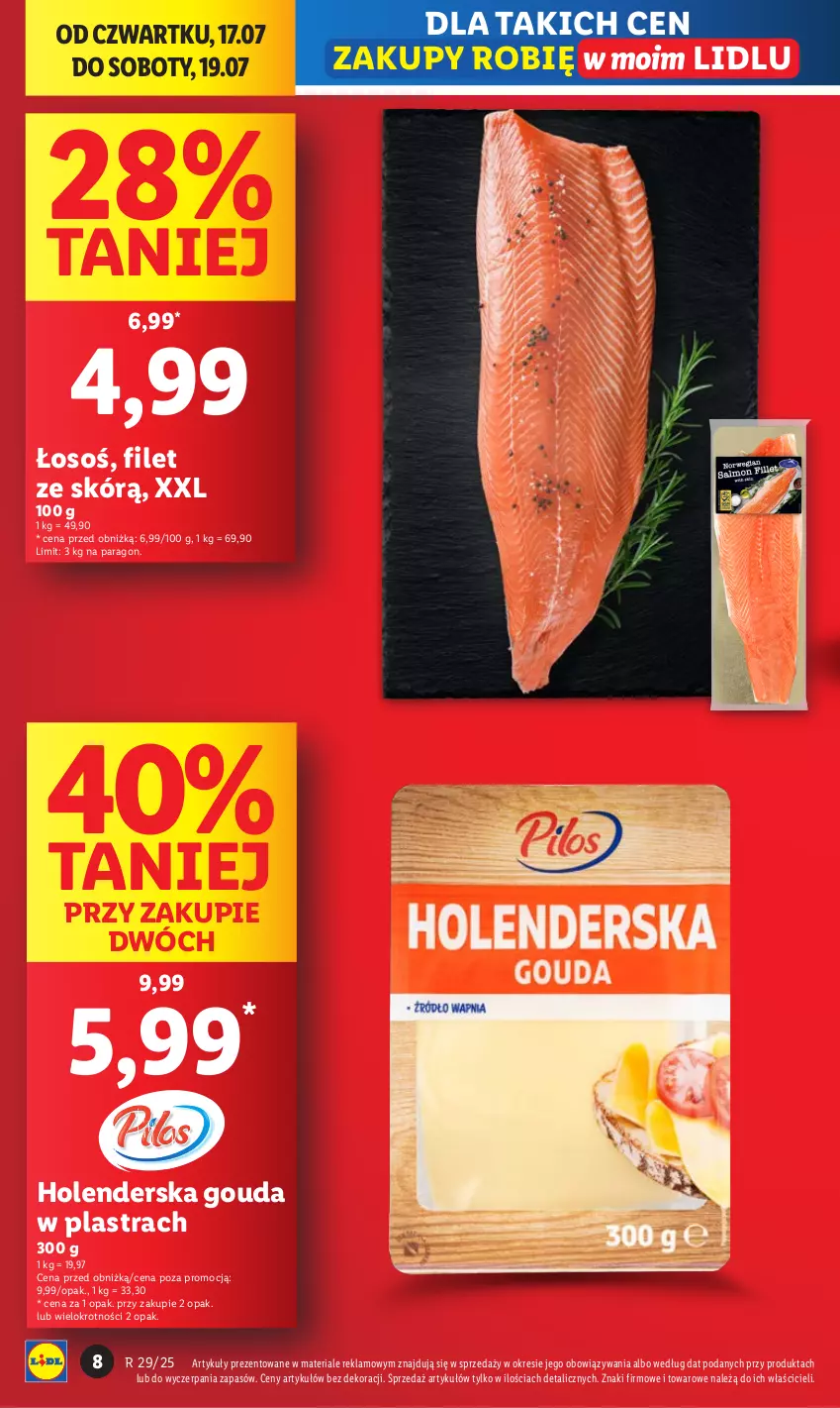 Gazetka promocyjna Lidl - GAZETKA - ważna 17.07 do 19.07.2025 - strona 8 - produkty: Gouda