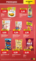 Gazetka promocyjna Lidl - GAZETKA - Gazetka - ważna od 19.07 do 19.07.2025 - strona 45 - produkty: Truskawki, Chipsy, Chrupki, Wafle, Monster Munch, Lay’s, Helio, Kokos, Fa