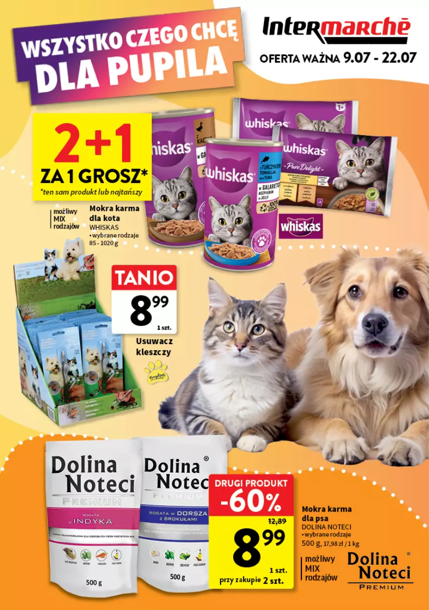 Gazetka promocyjna Intermarche - Gazetka Intermarche - ważna 09.07 do 22.07.2026 - strona 1 - produkty: Mokra karma, Whiskas