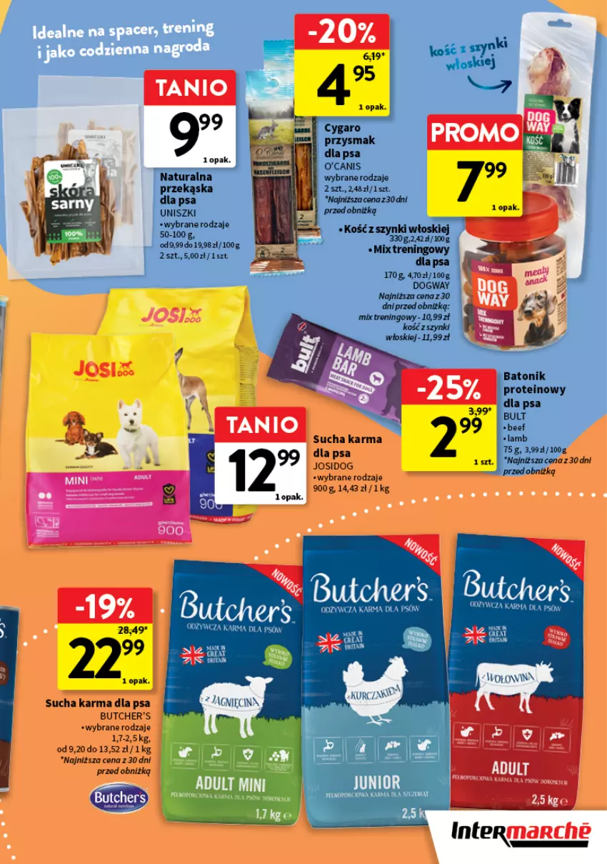 Gazetka promocyjna Intermarche - Gazetka Intermarche - ważna 09.07 do 22.07.2026 - strona 3 - produkty: Baton, Butcher's, Przysmak dla psa, Sucha karma, Tonik