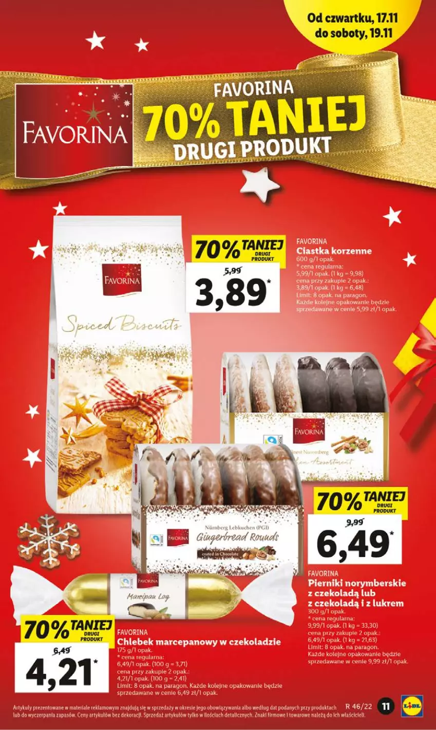 Gazetka promocyjna Lidl - GAZETKA - ważna 17.11 do 19.11.2022 - strona 11 - produkty: Fa, Piernik