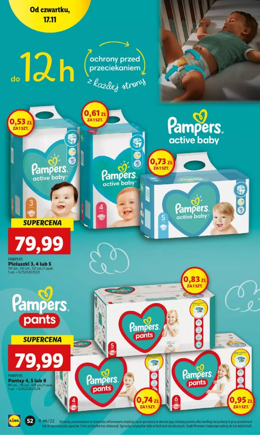 Gazetka promocyjna Lidl - GAZETKA - ważna 17.11 do 19.11.2022 - strona 52 - produkty: Pampers