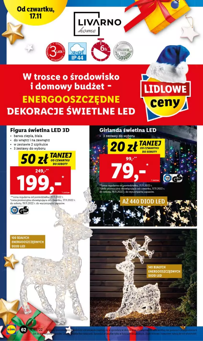 Gazetka promocyjna Lidl - GAZETKA - ważna 17.11 do 19.11.2022 - strona 62 - produkty: Girlanda, Ivar