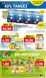 Gazetka promocyjna Lidl - GAZETKA - Gazetka - ważna od 19.11 do 19.11.2022 - strona 51 - produkty: Mleko Bebilon, AEG, Sinlac, O nas, Kubuś, Karmi, Mleko, BEBILON