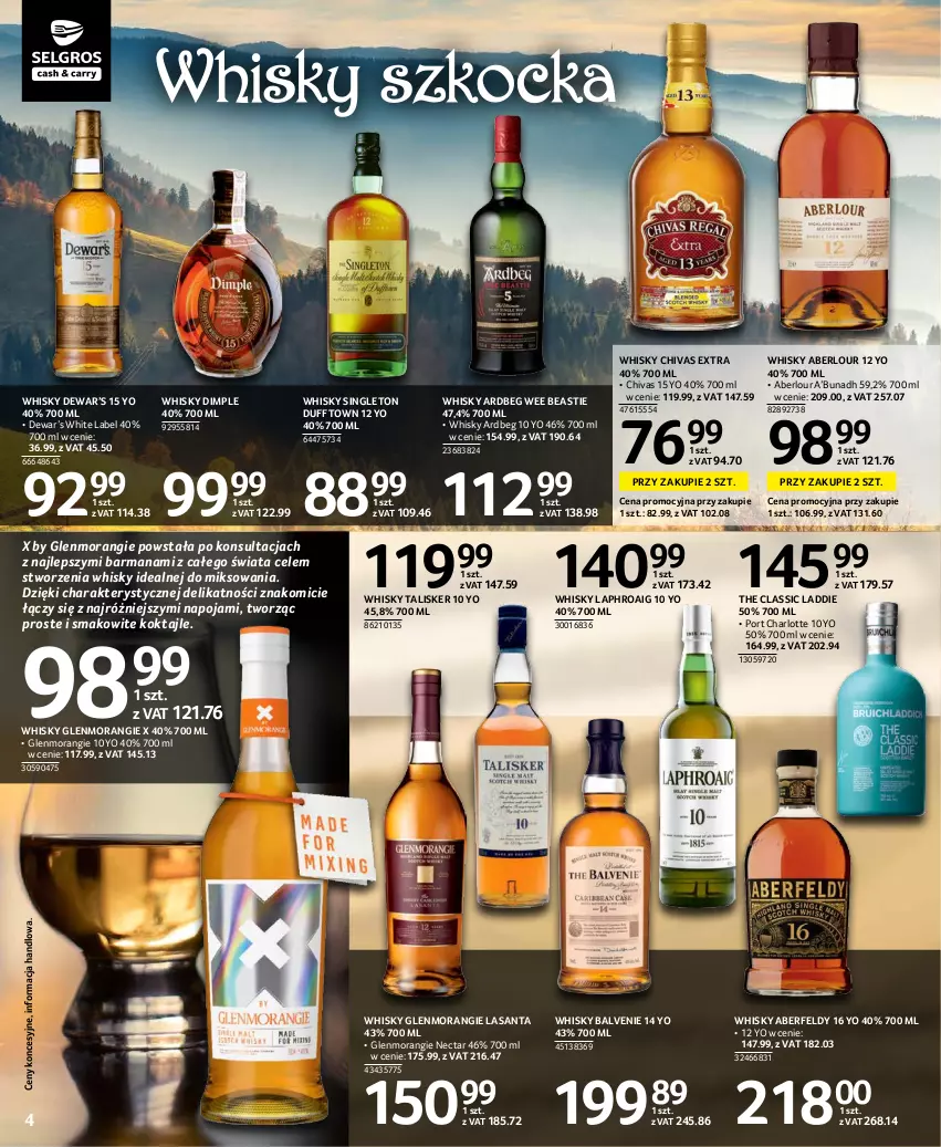 Gazetka promocyjna Selgros - Katalog Alkohole Mocne - ważna 02.09 do 15.09.2021 - strona 4 - produkty: Koc, Por, Whisky