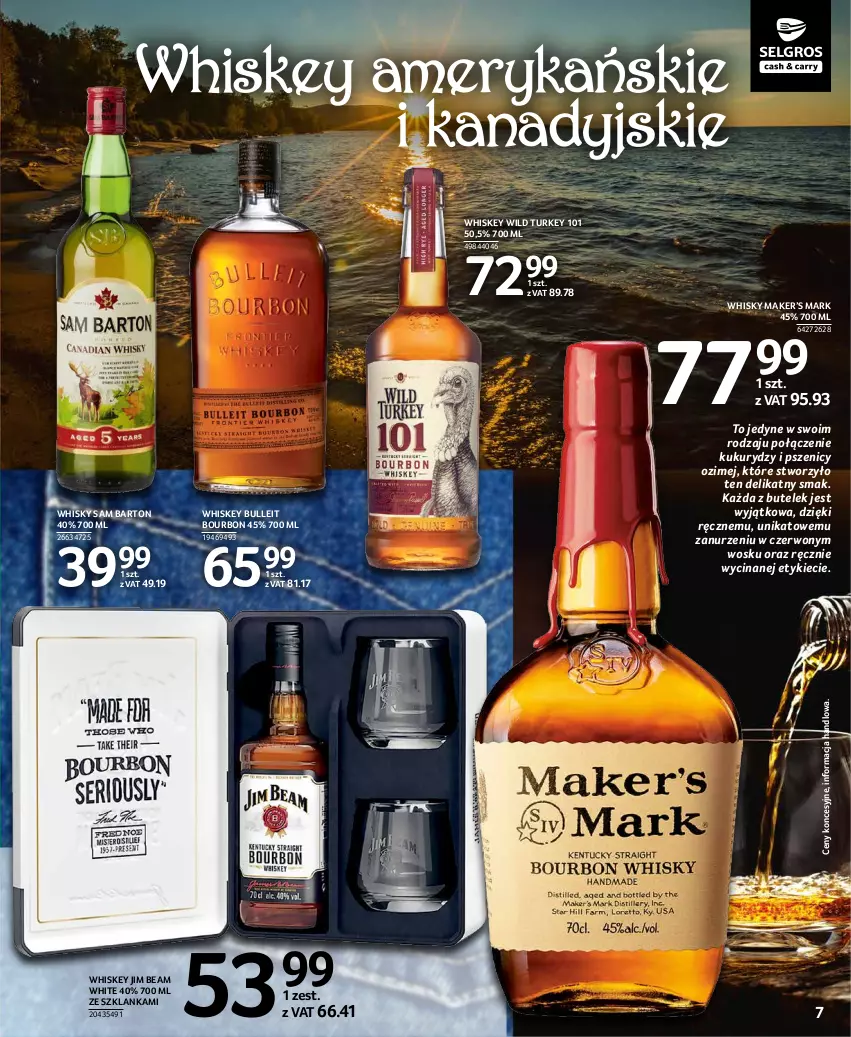 Gazetka promocyjna Selgros - Katalog Alkohole Mocne - ważna 02.09 do 15.09.2021 - strona 7 - produkty: Bourbon, Bulleit Bourbon, Jim Beam, Szklanka, Whiskey, Whisky, Wild Turkey