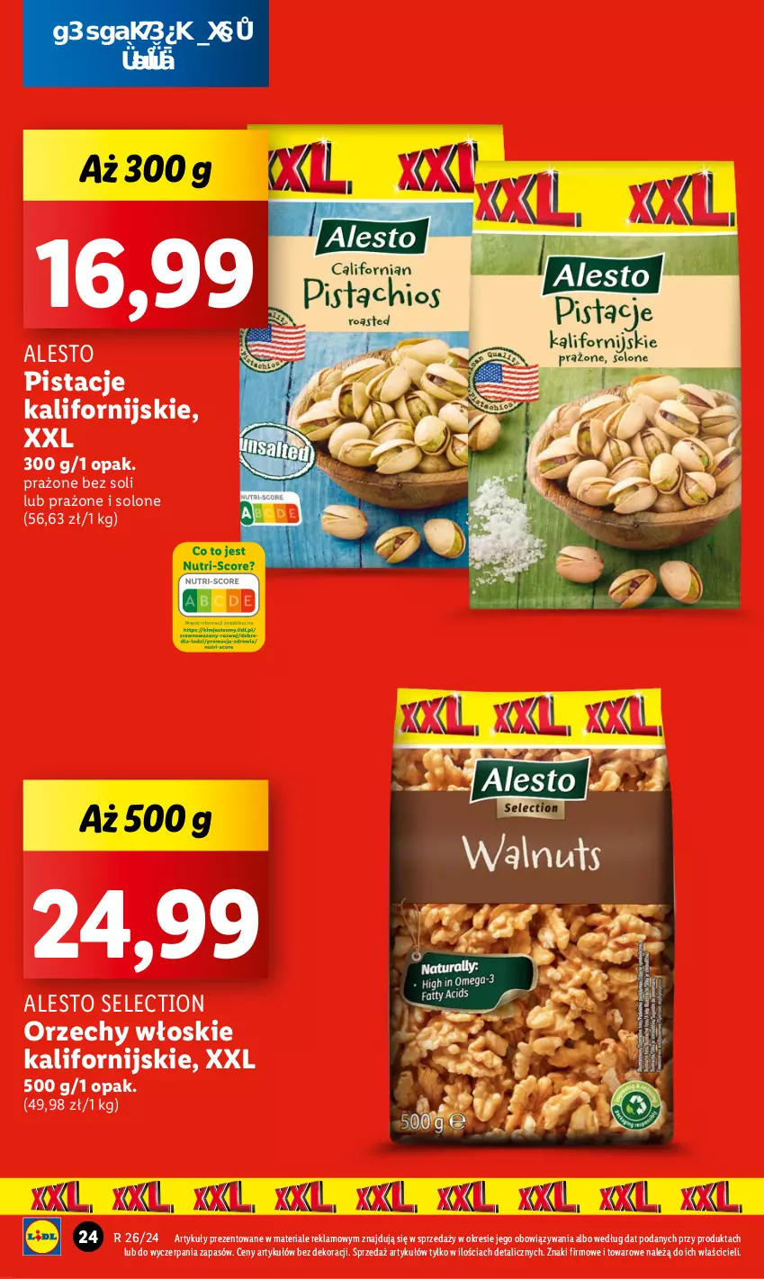 Gazetka promocyjna Lidl - GAZETKA - ważna 24.06 do 26.06.2024 - strona 26 - produkty: Orzechy włoskie, Pistacje