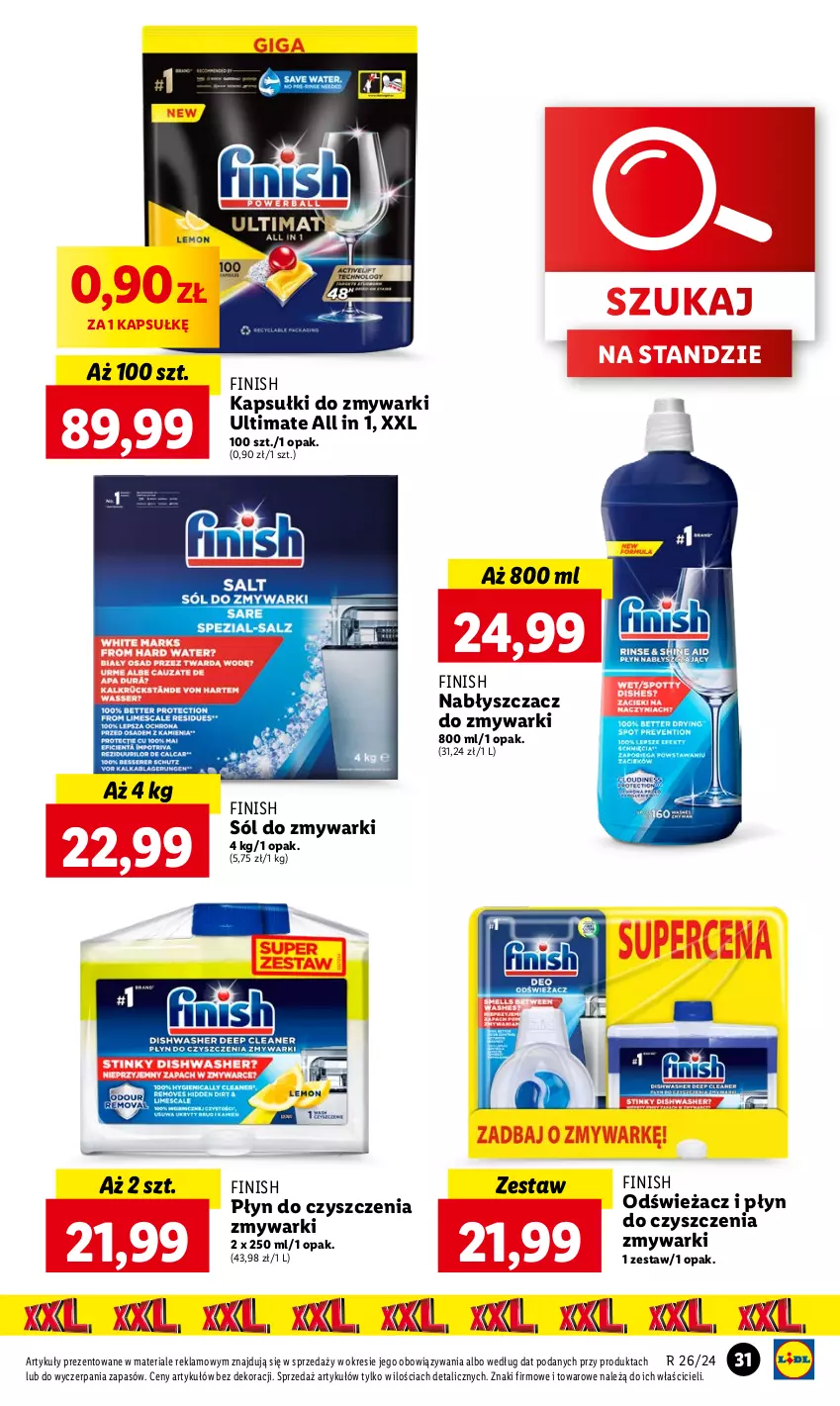 Gazetka promocyjna Lidl - GAZETKA - ważna 24.06 do 26.06.2024 - strona 33 - produkty: Finish, Sól, Zmywarki