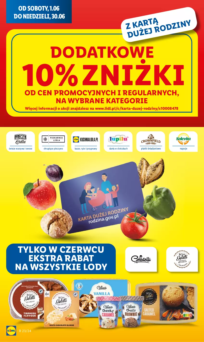 Gazetka promocyjna Lidl - GAZETKA - ważna 24.06 do 26.06.2024 - strona 46 - produkty: Danio, Lody, Napoje, Owoce, Piec, Pieczywo, Przyprawy, Ryż, Warzywa, Warzywa i owoce