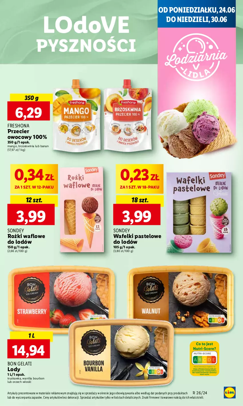 Gazetka promocyjna Lidl - GAZETKA - ważna 24.06 do 26.06.2024 - strona 47 - produkty: Bourbon, Dove, Lody, Mango