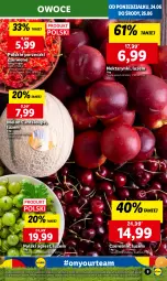 Gazetka promocyjna Lidl - GAZETKA - Gazetka - ważna od 26.06 do 26.06.2024 - strona 11 - produkty: Por, Porzeczki czerwone, Owoce, Gres, Melon, Nektar