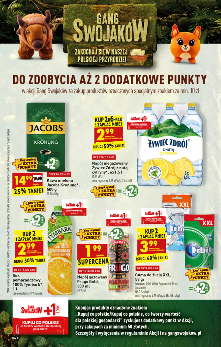 Gazetka promocyjna Biedronka - W tym tygodniu - ważna 02.09 do 08.09.2021 - strona 10 - produkty: Cytryny, Jacobs, Kawa, Kawa mielona, Napój, Napój gazowany, Napój niegazowany, Tymbark