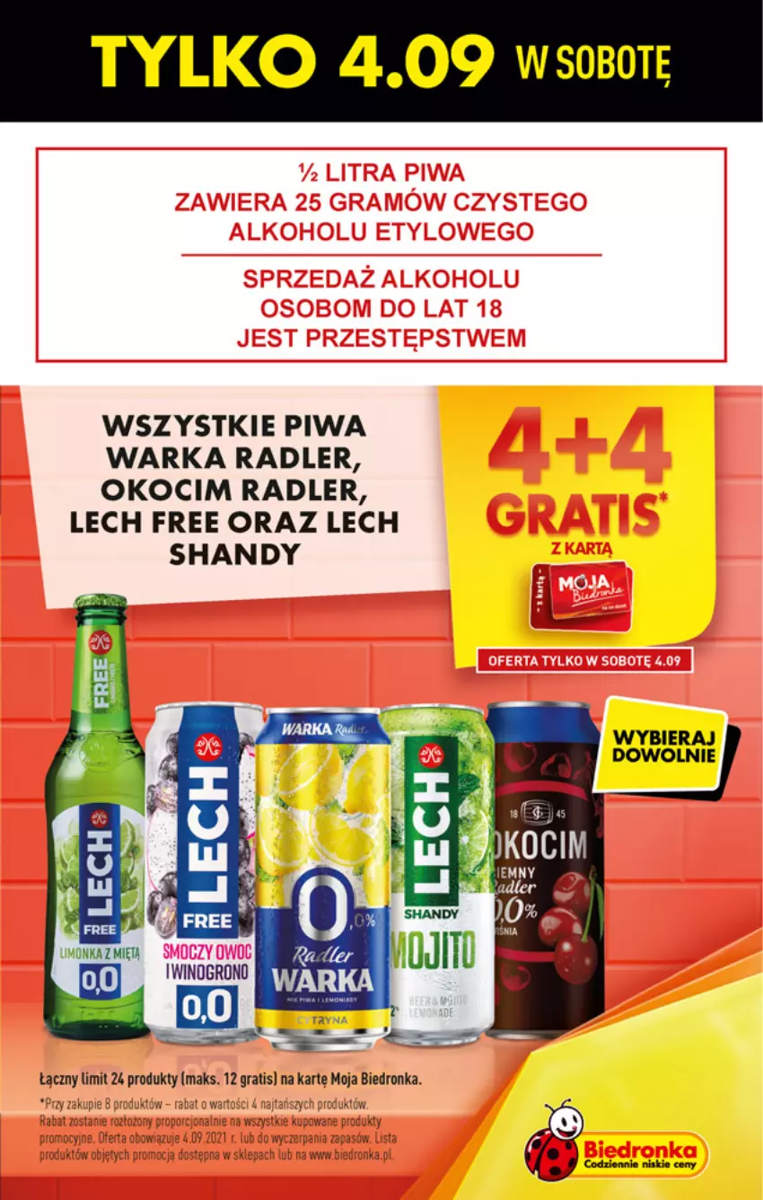 Gazetka promocyjna Biedronka - W tym tygodniu - ważna 02.09 do 08.09.2021 - strona 3 - produkty: Dron, Koc, Okocim, Piwa, Por, Radler, Warka