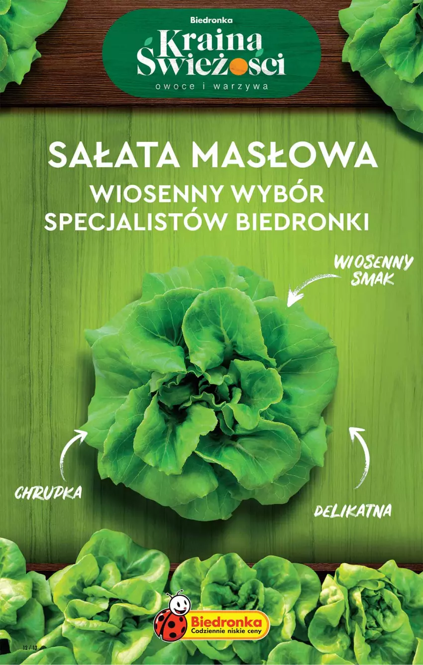 Gazetka promocyjna Biedronka - W tym tygodniu - ważna 21.04 do 27.04.2022 - strona 12 - produkty: Dron, Masło, Sałat, Sałata masłowa