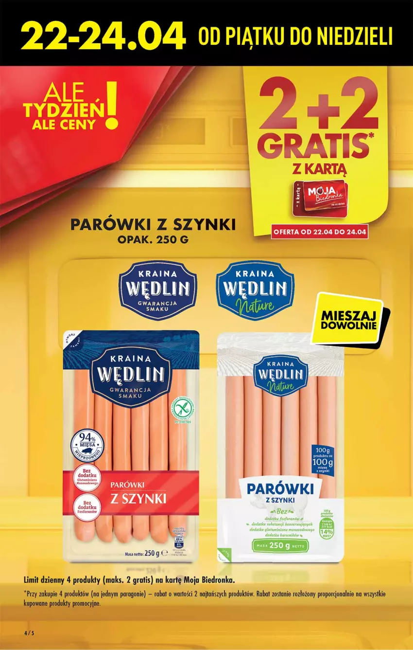 Gazetka promocyjna Biedronka - W tym tygodniu - ważna 21.04 do 27.04.2022 - strona 4 - produkty: Dron, Gra, Parówki, Parówki z szynki, Por