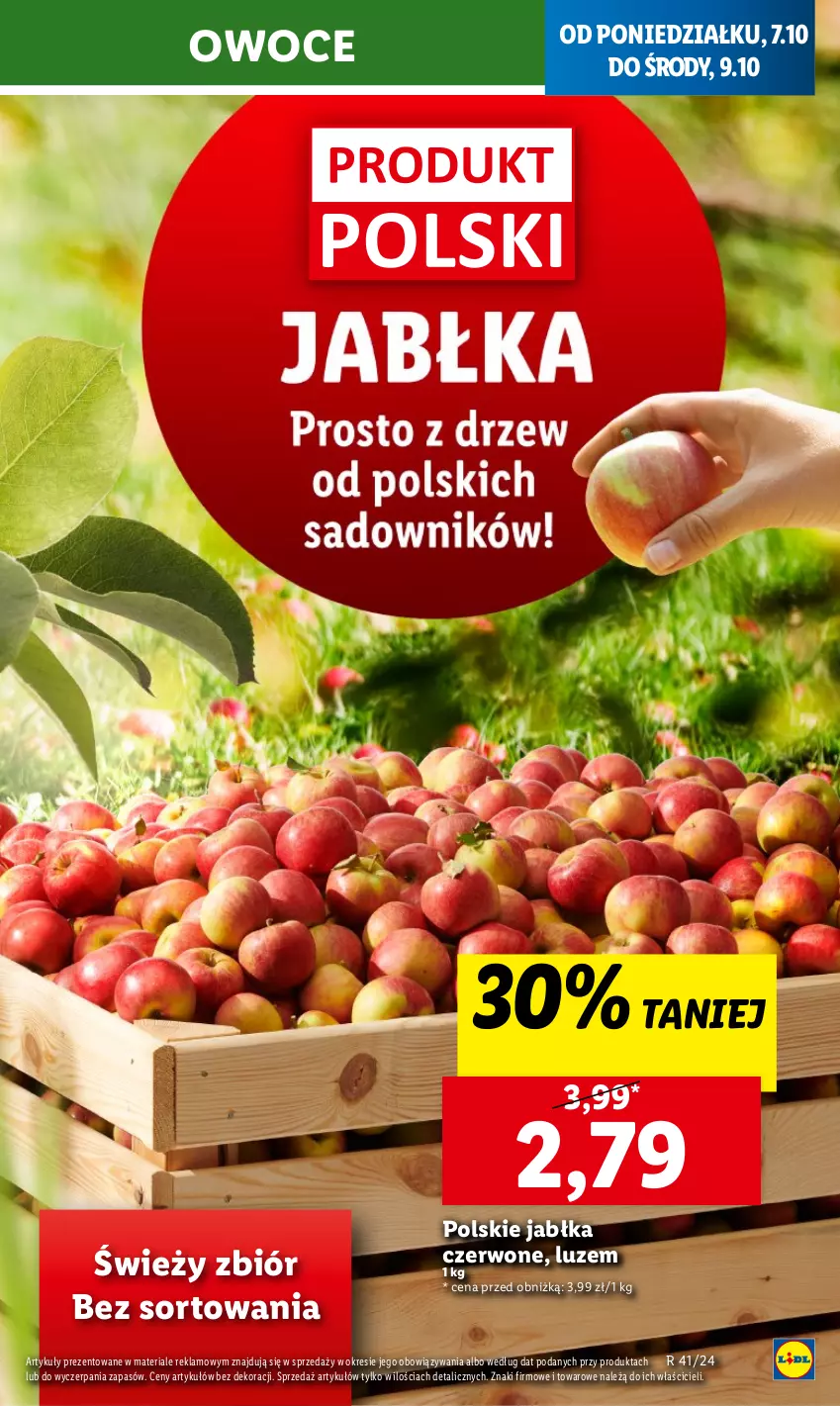 Gazetka promocyjna Lidl - GAZETKA - ważna 07.10 do 09.10.2024 - strona 19 - produkty: Jabłka, Owoce