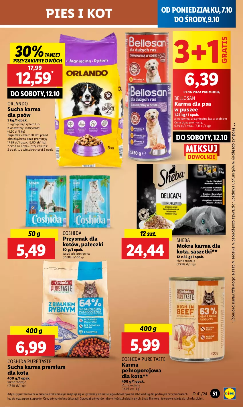 Gazetka promocyjna Lidl - GAZETKA - ważna 07.10 do 09.10.2024 - strona 59 - produkty: Bell, Gra, Mokra karma, Por, Pur, Ryż, Sheba, Sucha karma, Warzywa