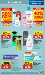 Gazetka promocyjna Lidl - GAZETKA - Gazetka - ważna od 09.10 do 09.10.2024 - strona 57 - produkty: Dezodorant, Pasta do zębów, Dove, Elmex, Antyperspirant, Blend-a-Med