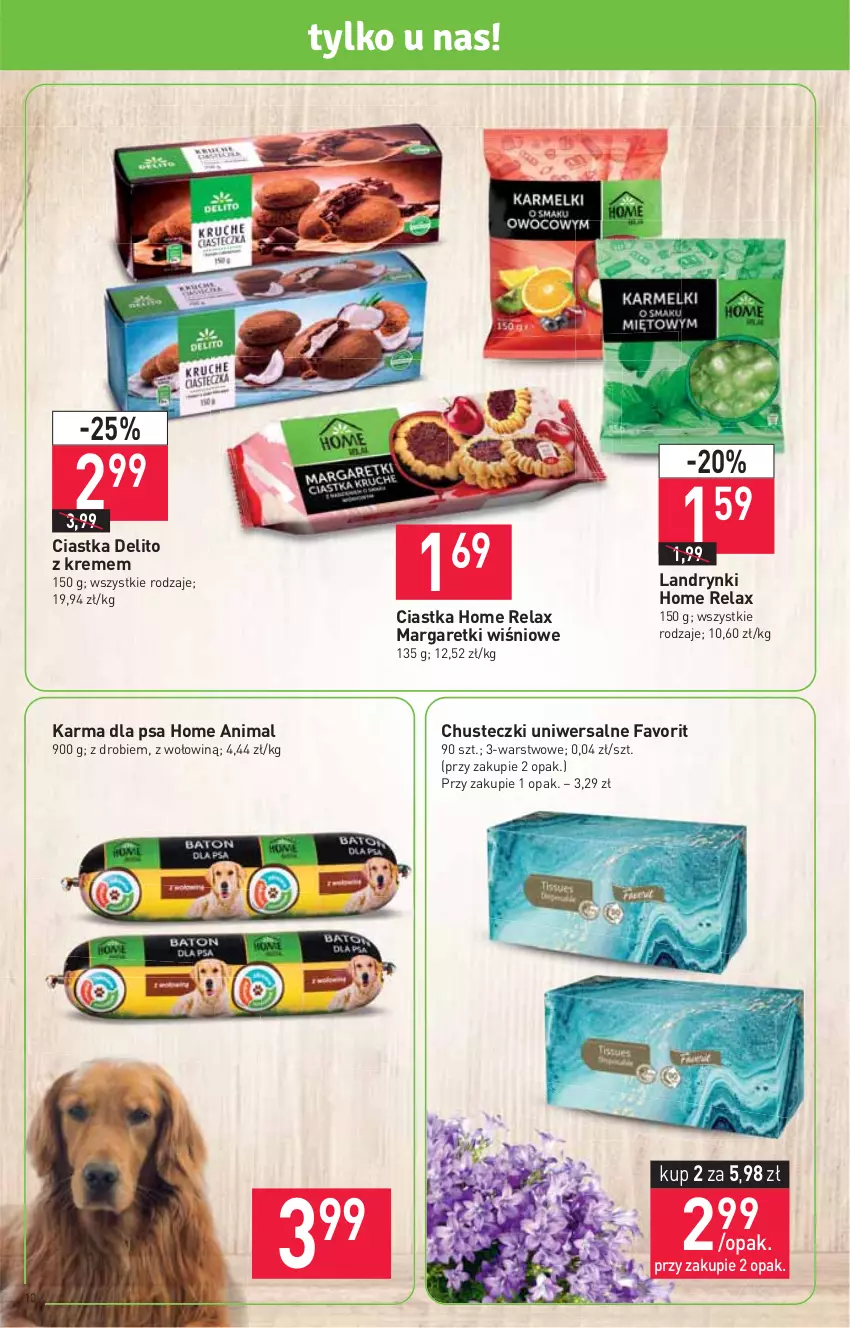 Gazetka promocyjna Stokrotka - Supermarket - ważna 08.04 do 14.04.2021 - strona 10 - produkty: Chusteczki, Ciastka, Fa