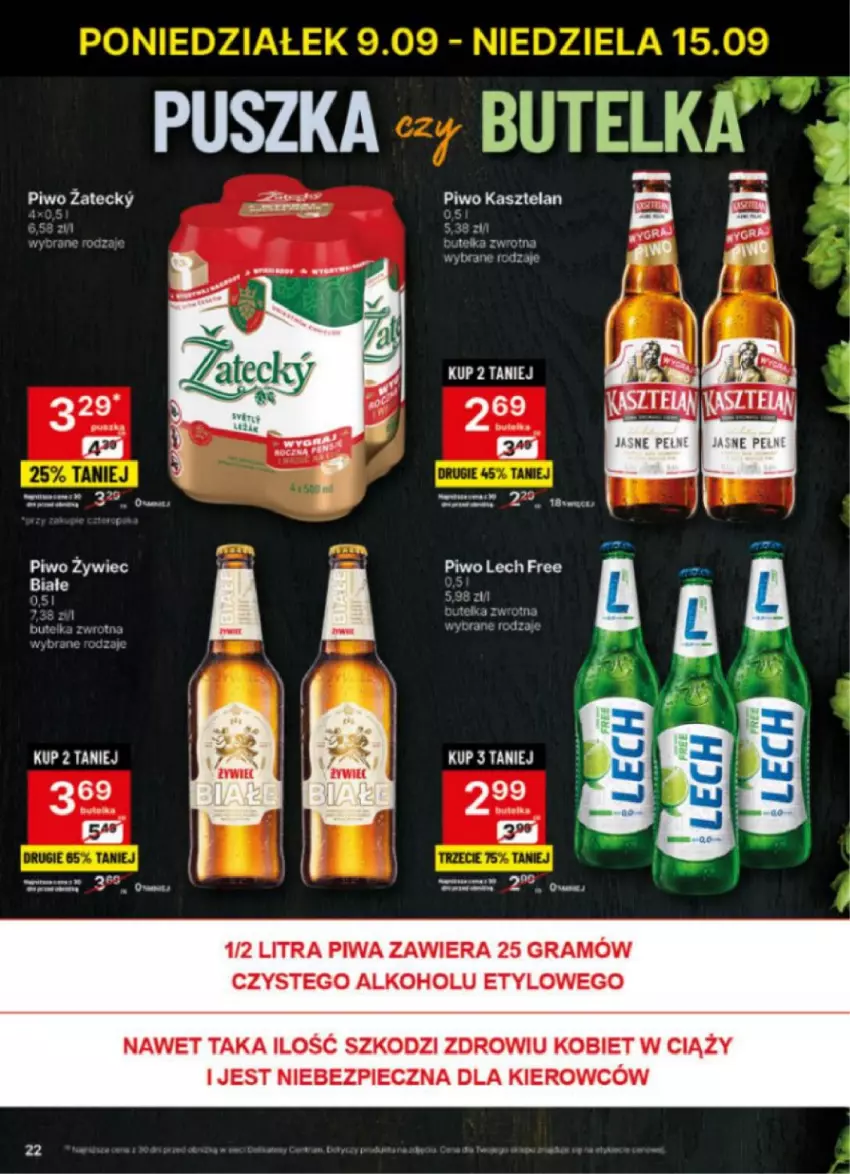 Gazetka promocyjna Delikatesy Centrum - NOWA GAZETKA Delikatesy Centrum od 9 września! 9-15.09.2024 - ważna 09.09 do 15.09.2024 - strona 22 - produkty: Gra, Piec, Piwa, Piwo