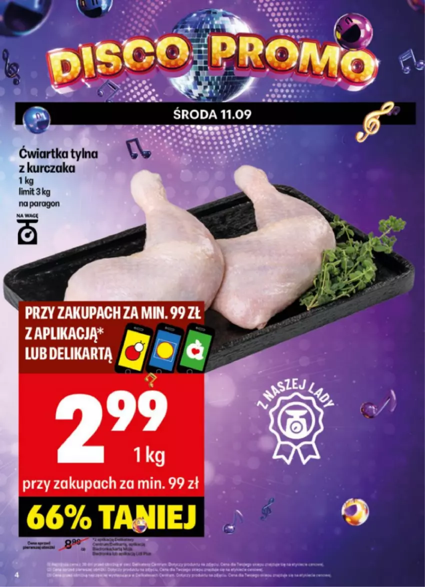 Gazetka promocyjna Delikatesy Centrum - NOWA GAZETKA Delikatesy Centrum od 9 września! 9-15.09.2024 - ważna 09.09 do 15.09.2024 - strona 4 - produkty: Kurczak