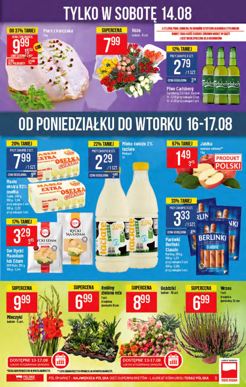 Gazetka promocyjna PoloMarket - Gazetka pomocyjna - ważna 11.08 do 17.08.2021 - strona 9 - produkty: Bukiet, Edam, Gra, Laur, Miecz, Tera