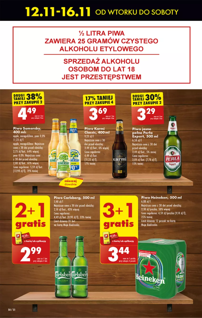 Gazetka promocyjna Biedronka - Od poniedzialku - ważna 18.11 do 23.11.2024 - strona 58 - produkty: Carlsberg, Dron, Fa, Gra, Karmi, Koc, Mango, Perła, Piwa, Piwo, Somersby