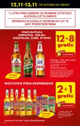 Gazetka promocyjna Biedronka - Od poniedzialku - Gazetka - ważna od 23.11 do 23.11.2024 - strona 18 - produkty: Piwa, Por, Gra, Ba!, Kasztelan, Dron, Desperados