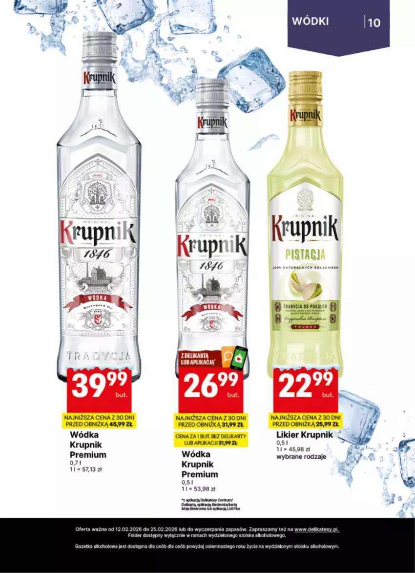 Gazetka promocyjna Delikatesy Centrum - Delibarek DC07-DC08 - ważna 12.02 do 25.02.2026 - strona 10 - produkty: Krupnik, Likier, Orka, Rama, Wódka