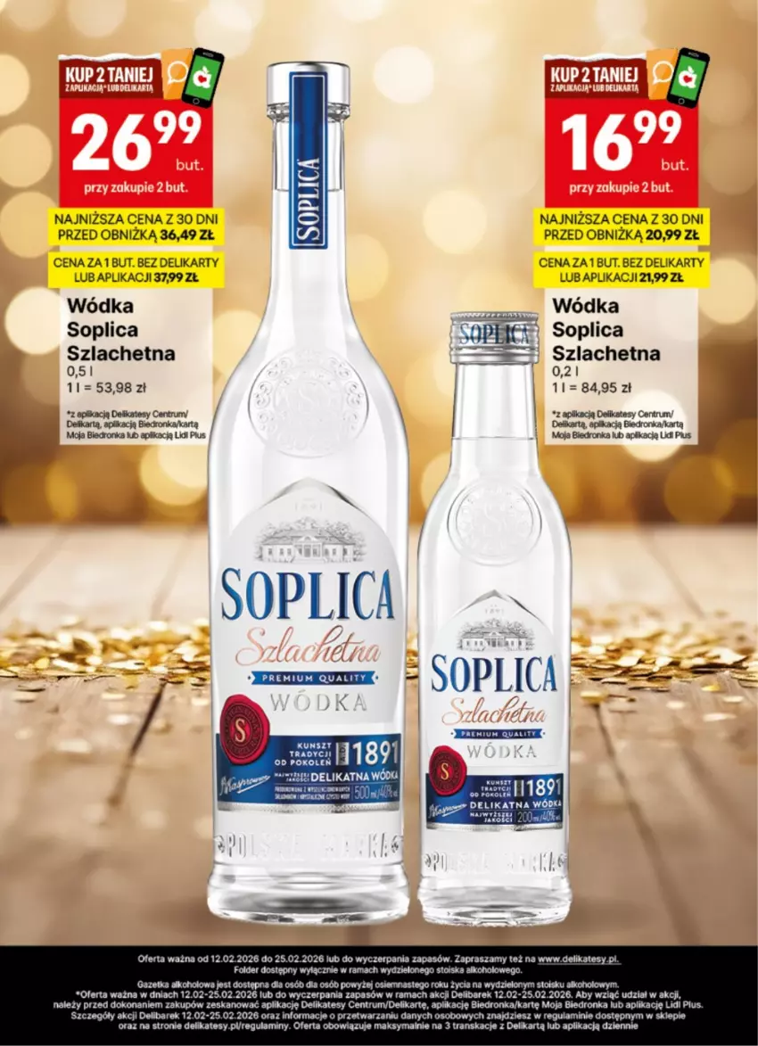 Gazetka promocyjna Delikatesy Centrum - Delibarek DC07-DC08 - ważna 12.02 do 25.02.2026 - strona 11 - produkty: Dron, Rama, Rum, Soplica, Top, Tran, Wódka
