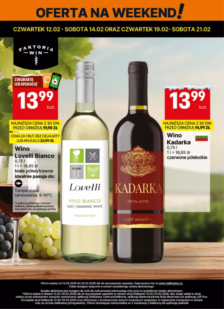 Gazetka promocyjna Delikatesy Centrum - Delibarek DC07-DC08 - ważna 12.02 do 25.02.2026 - strona 2 - produkty: Dron, Rama, Rum, Ser, Tran, Wino