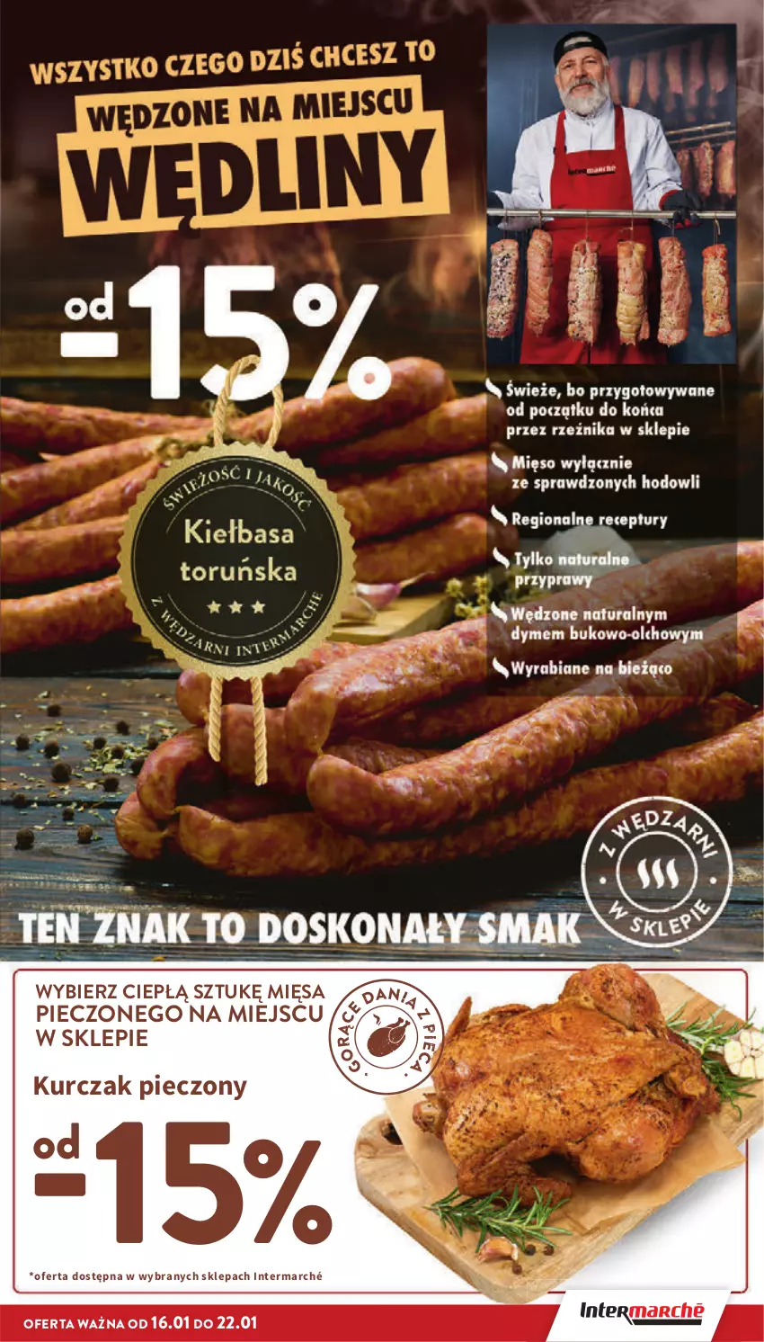 Gazetka promocyjna Intermarche - Gazetka Intermarche - ważna 16.01 do 22.01.2025 - strona 17 - produkty: Kurczak, Piec