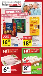 Gazetka promocyjna Intermarche - Gazetka Intermarche - Gazetka - ważna od 22.01 do 22.01.2025 - strona 1 - produkty: Piec, Kurczak, Kawa mielona, Kawa, Pieczarka, E. Wedel, Baryłki, Fa