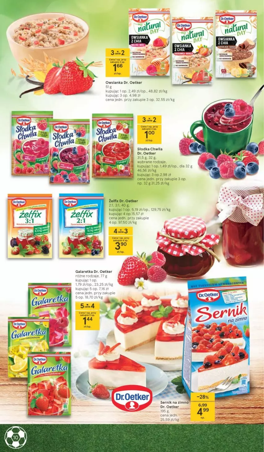 Gazetka promocyjna Tesco - Tesco katalog Euro - ważna 20.05 do 23.06.2021 - strona 10 - produkty: Chia, Dr. Oetker, Gala, Galaretka, Ser, Słodka Chwila