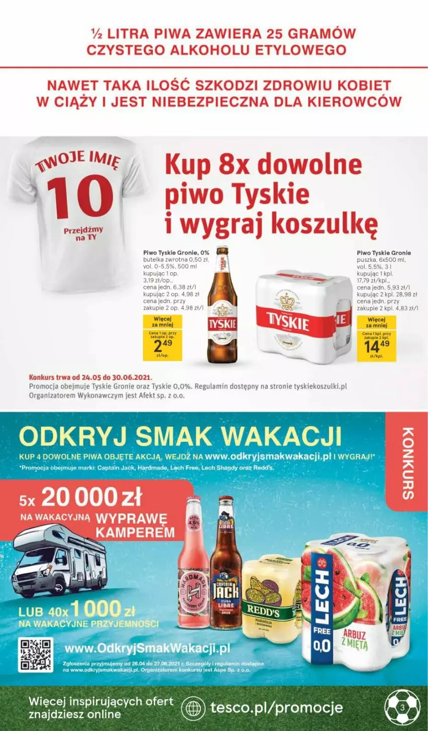 Gazetka promocyjna Tesco - Tesco katalog Euro - ważna 20.05 do 23.06.2021 - strona 3 - produkty: Gra, Kosz, LG, Piec, Piwa, Piwo, Tyskie