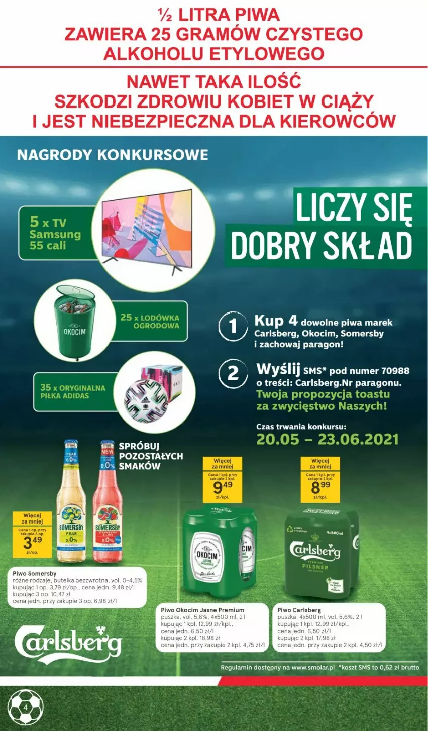 Gazetka promocyjna Tesco - Tesco katalog Euro - ważna 20.05 do 23.06.2021 - strona 4 - produkty: Carlsberg, Gra, Koc, Kosz, Mola, Okocim, Piec, Piwa, Somersby