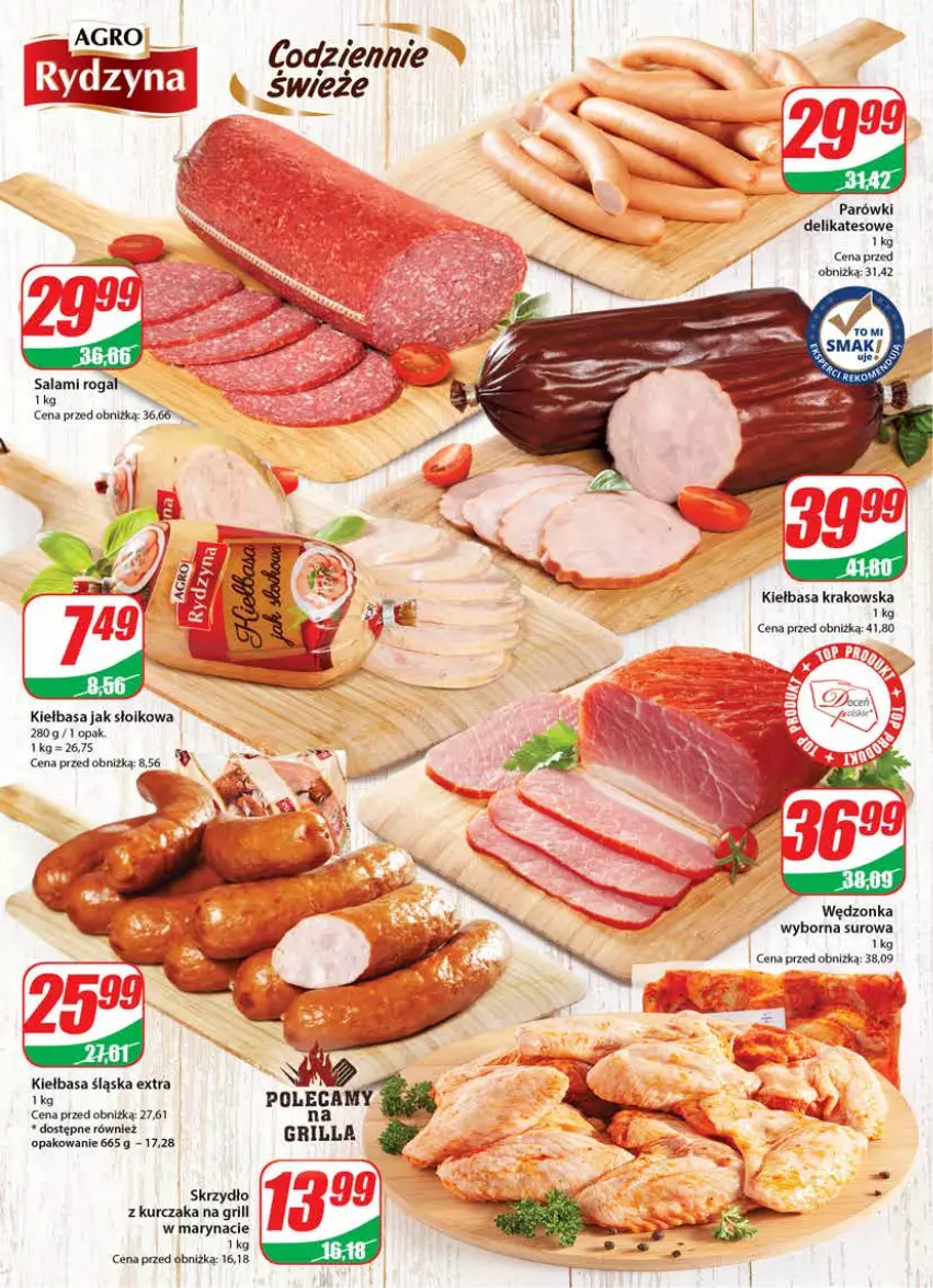 Gazetka promocyjna Dino - Gazetka 36 - ważna 06.09 do 12.09.2023 - strona 10 - produkty: Grill, Kiełbasa, Kiełbasa krakowska, Kiełbasa śląska, Kurczak, Parówki, Rogal, Salami