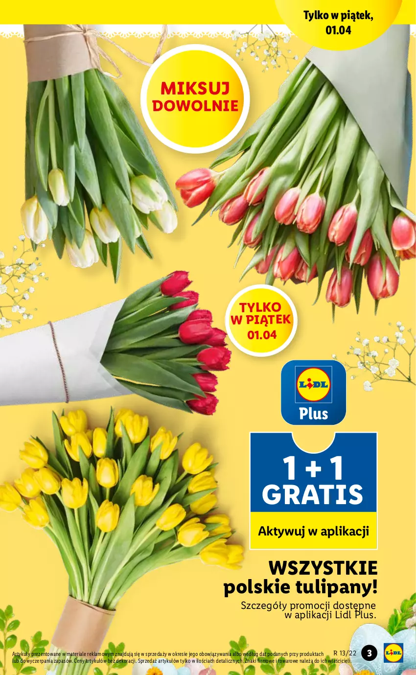 Gazetka promocyjna Lidl - GAZETKA - ważna 31.03 do 03.04.2022 - strona 3 - produkty: Gra, Tulipan