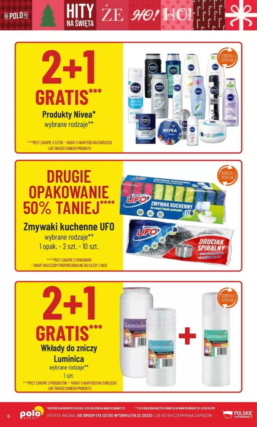 Gazetka promocyjna PoloMarket - ważna 13.12 do 19.12.2023 - strona 56 - produkty: Nivea, Zmywaki kuchenne, Znicz