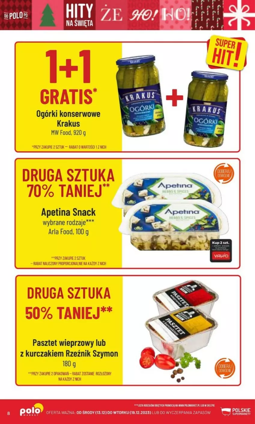 Gazetka promocyjna PoloMarket - ważna 13.12 do 19.12.2023 - strona 69 - produkty: Krakus, Kurczak, Ogórki konserwowe, Pasztet, Ser