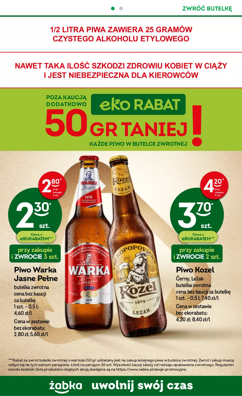 Gazetka promocyjna Żabka - ważna 25.01 do 31.01.2023 - strona 4 - produkty: Gra, Kozel, Mus, Olej, Piec, Piwa, Piwo, Sok, Warka